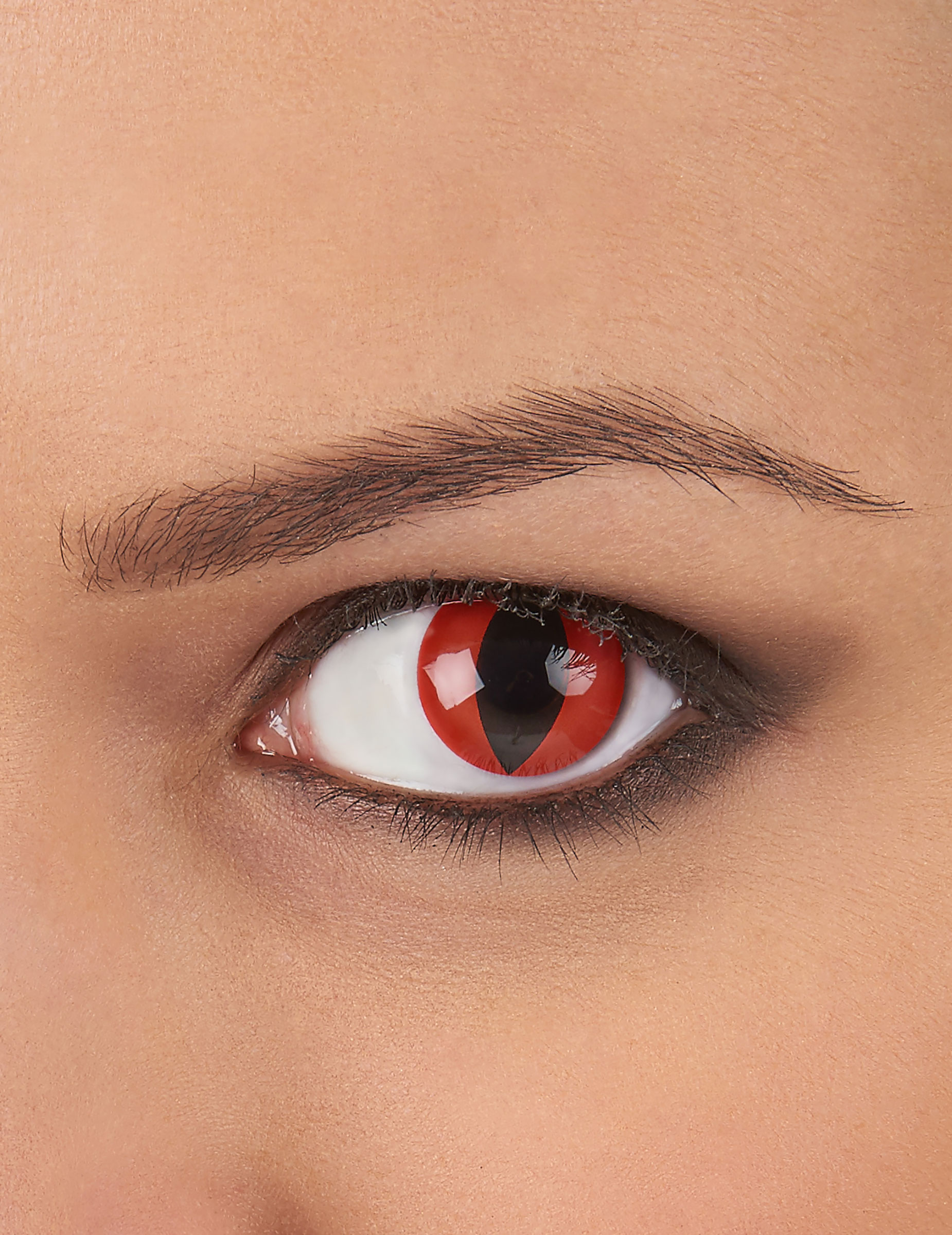 Lentilles fantaisie oeil reptile rouge 1 an adulte
