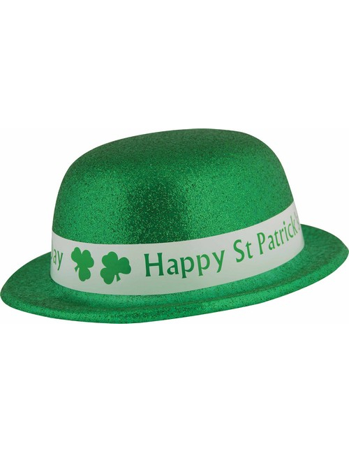 Chapeau melon pailletté Saint Patrick