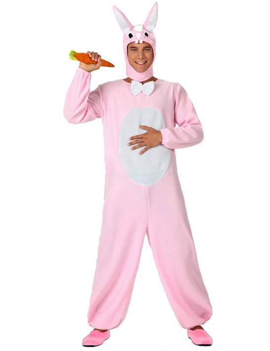 Déguisement lapin blanc et rose adulte