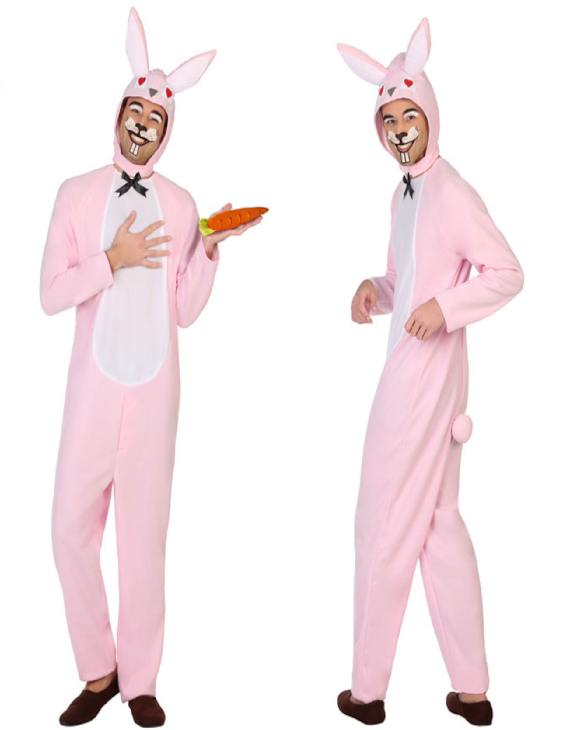 Déguisement lapin blanc et rose adulte