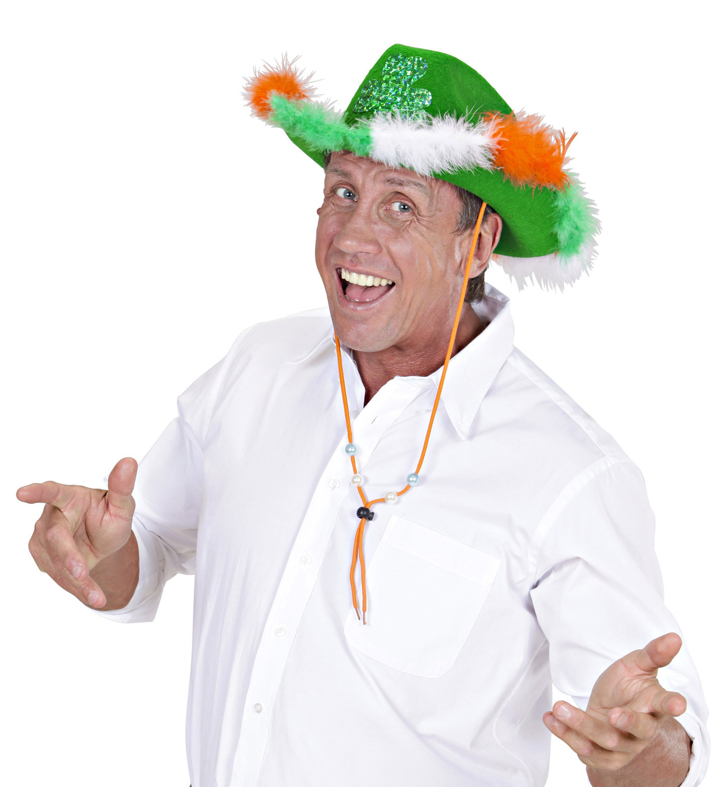 Chapeau cowboy trèfle adulte Saint Patrick