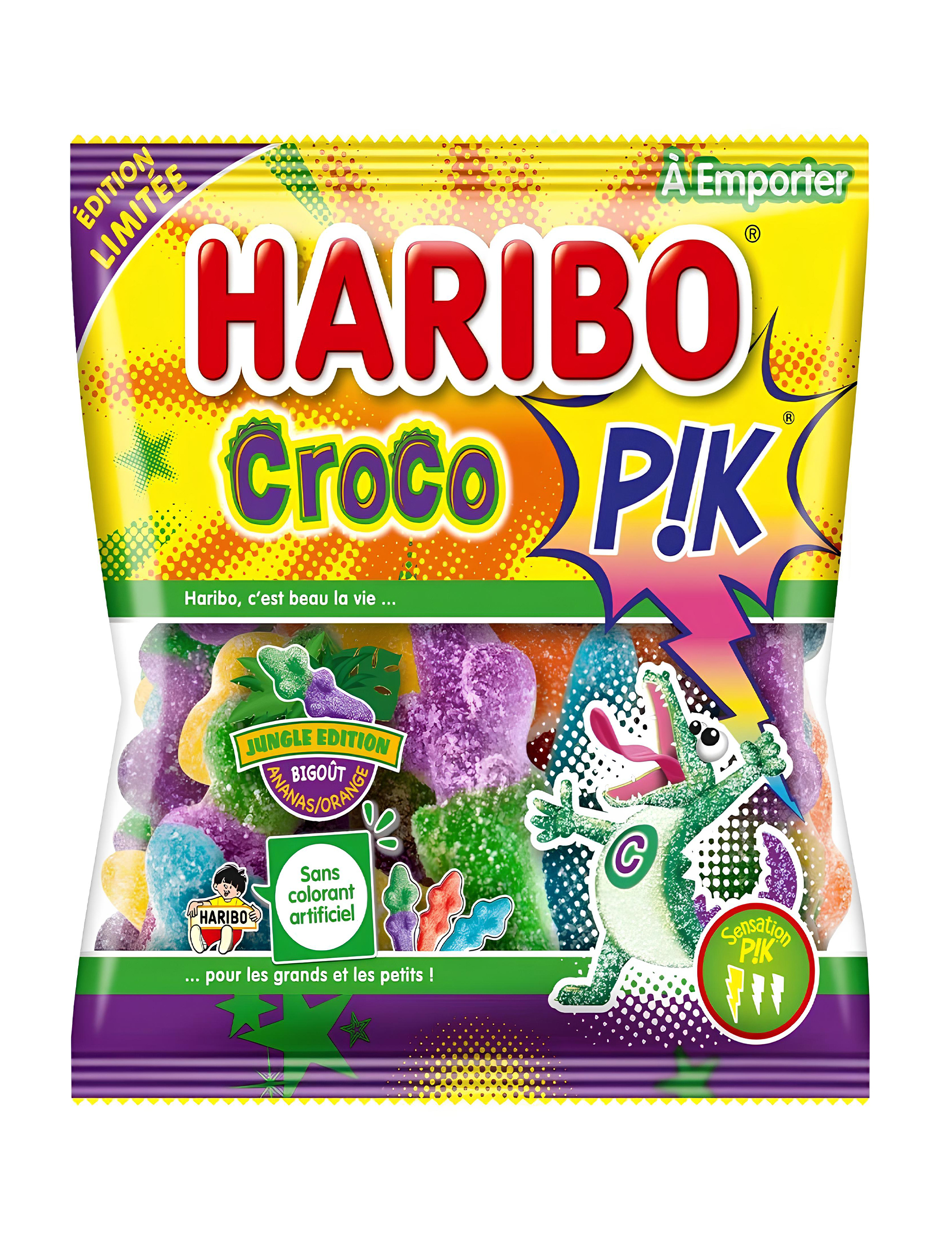 Sachet Bonbons croco pik Haribo - 120g