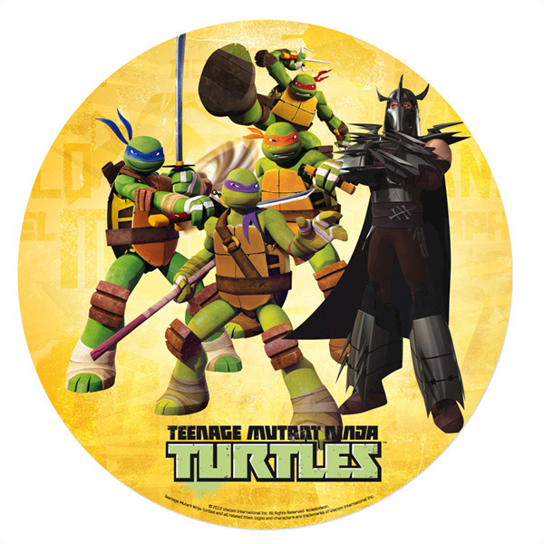Disque azyme 20 cm Tortues Ninja & Shredder