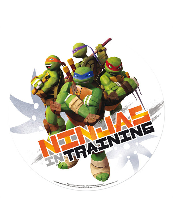 Disque azyme 20 cm Tortues  Ninja