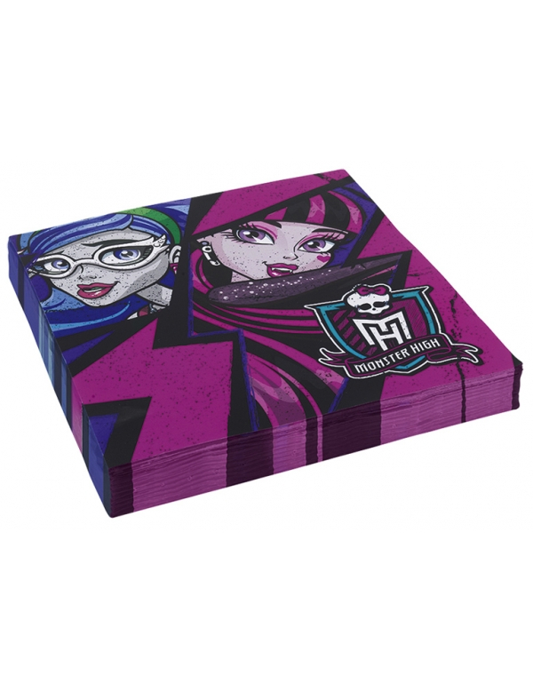 20 Serviettes en papier Monster High 2 33 x 33 cm
