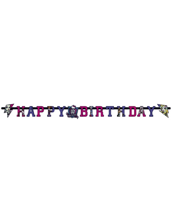 Guirlande anniversaire Monster High 2