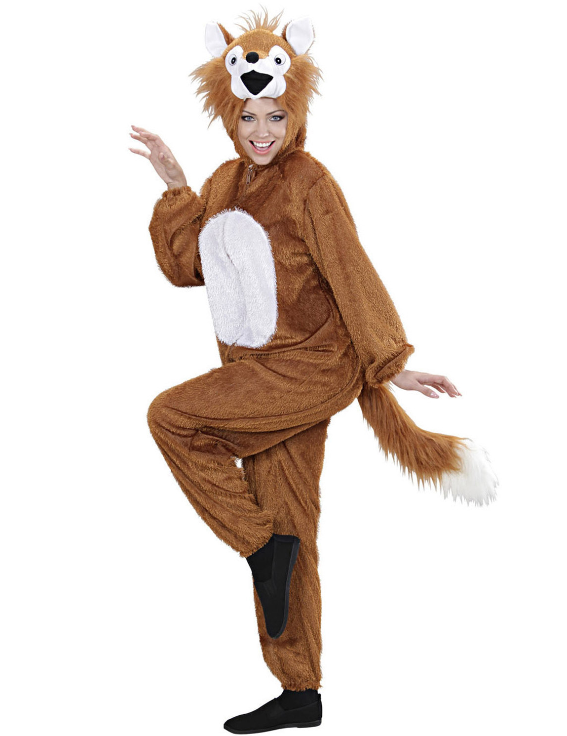 Déguisement renard effet fourrure adulte