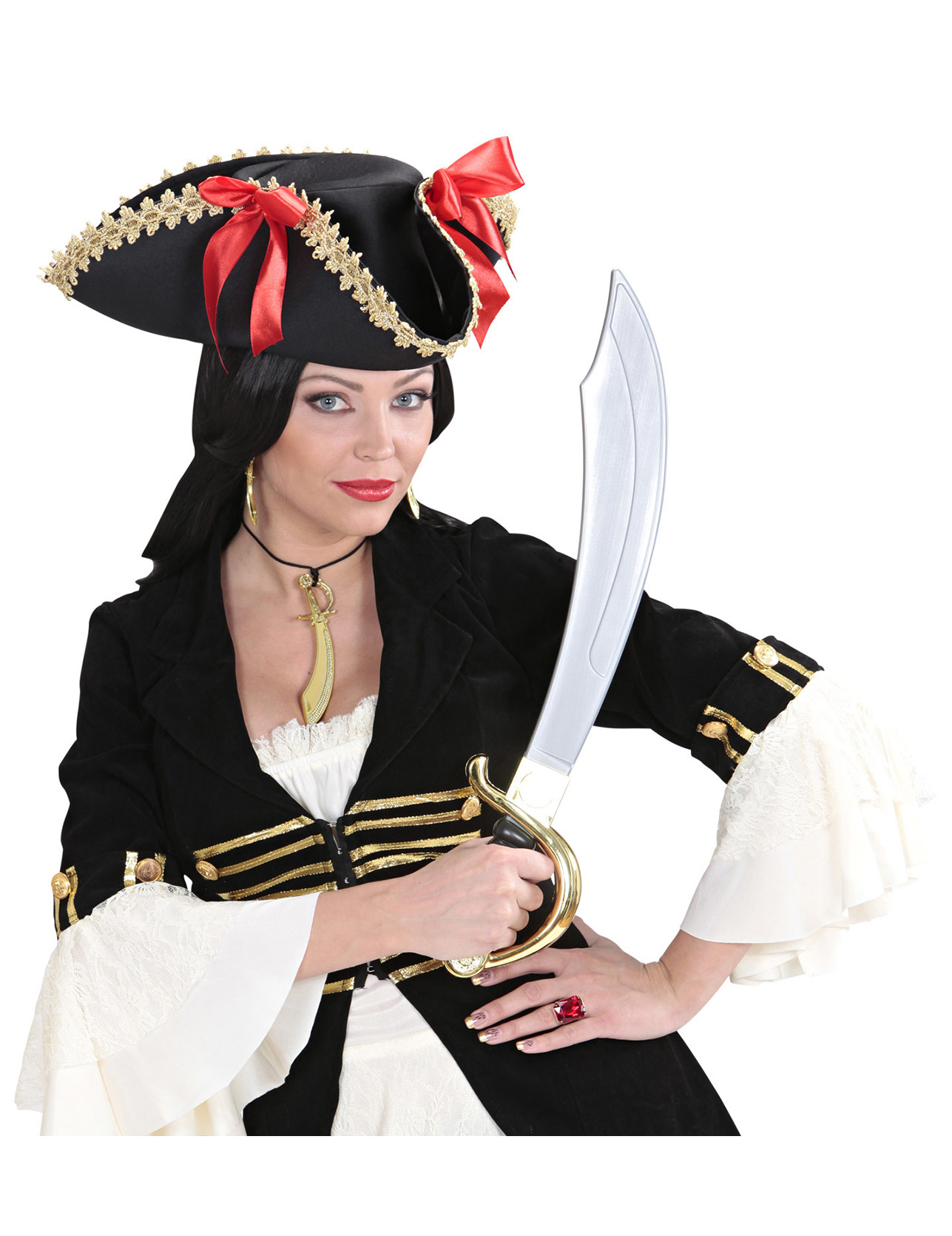Kit collier et boucles d'oreilles pirate