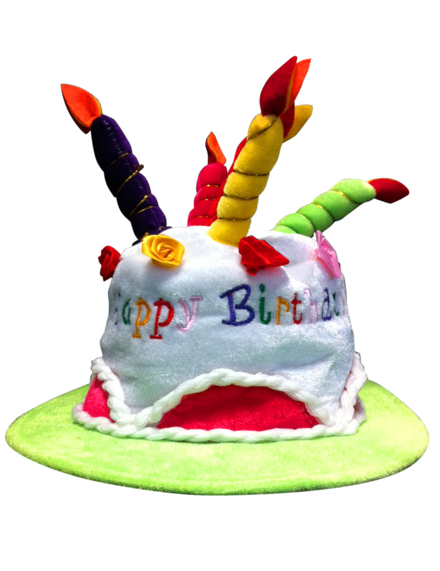 Chapeau Happy birthday vert adulte