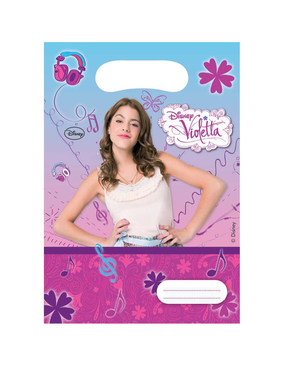 6 Sachets cadeaux Violetta