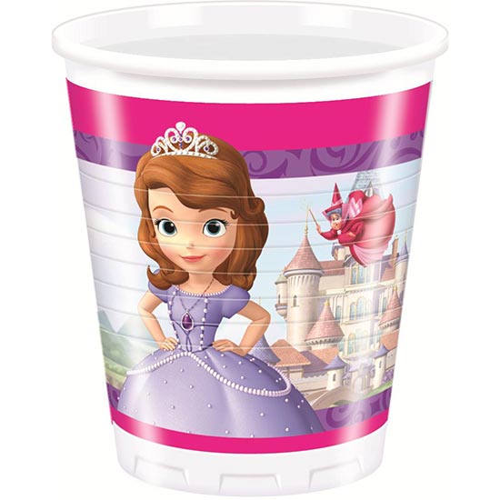8 Gobelets Princesse Sofia
