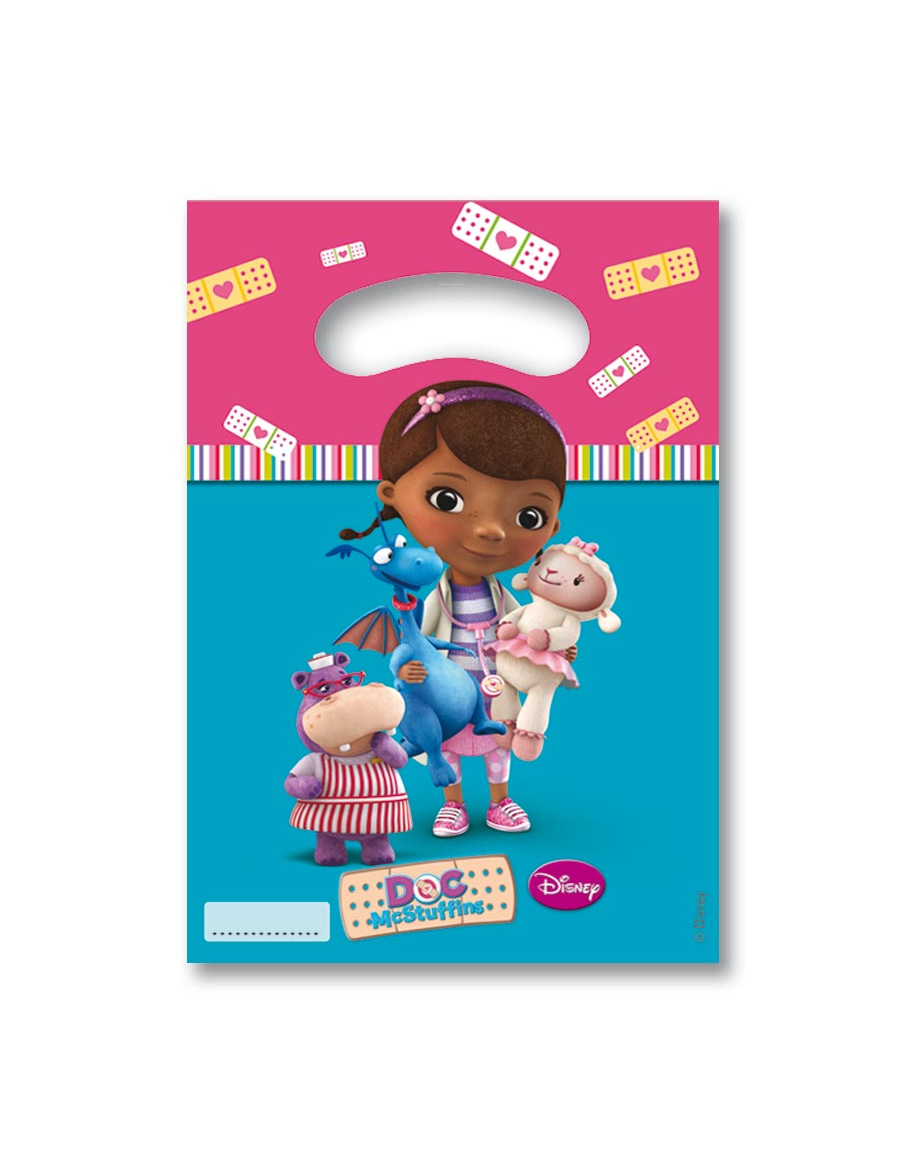 6 Sachets cadeaux Docteur la peluche