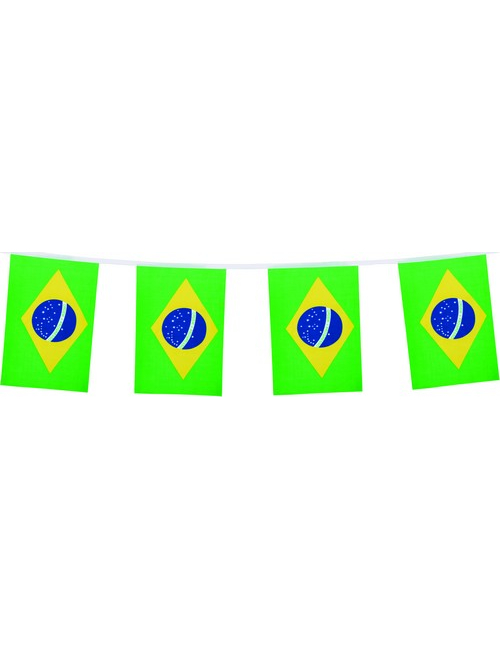 Guirlande drapeaux Brésil 4 mètres