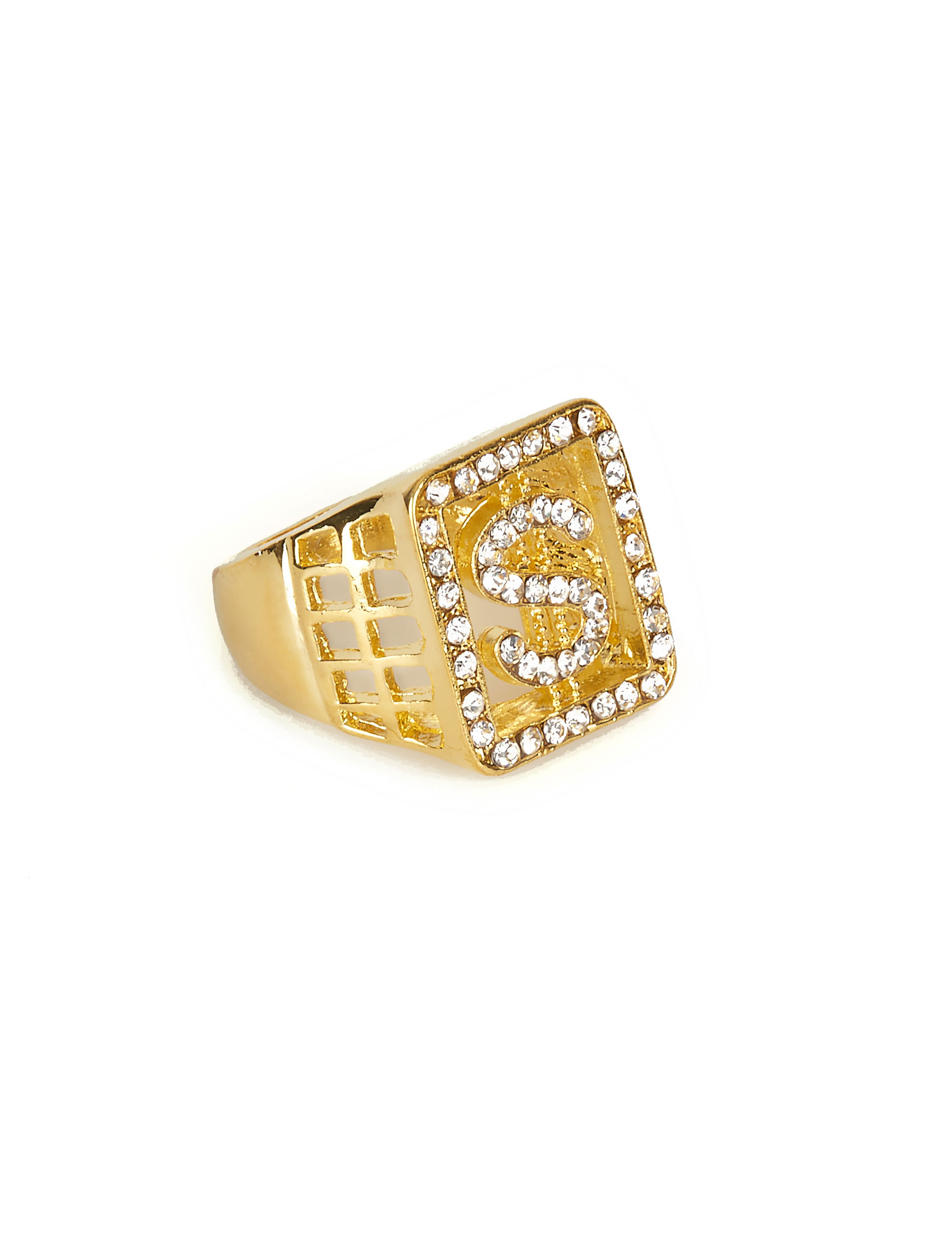 Bague dollars strass adulte
