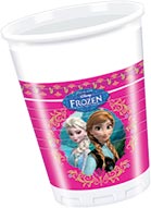 8 Gobelets en plastique La Reine des neiges