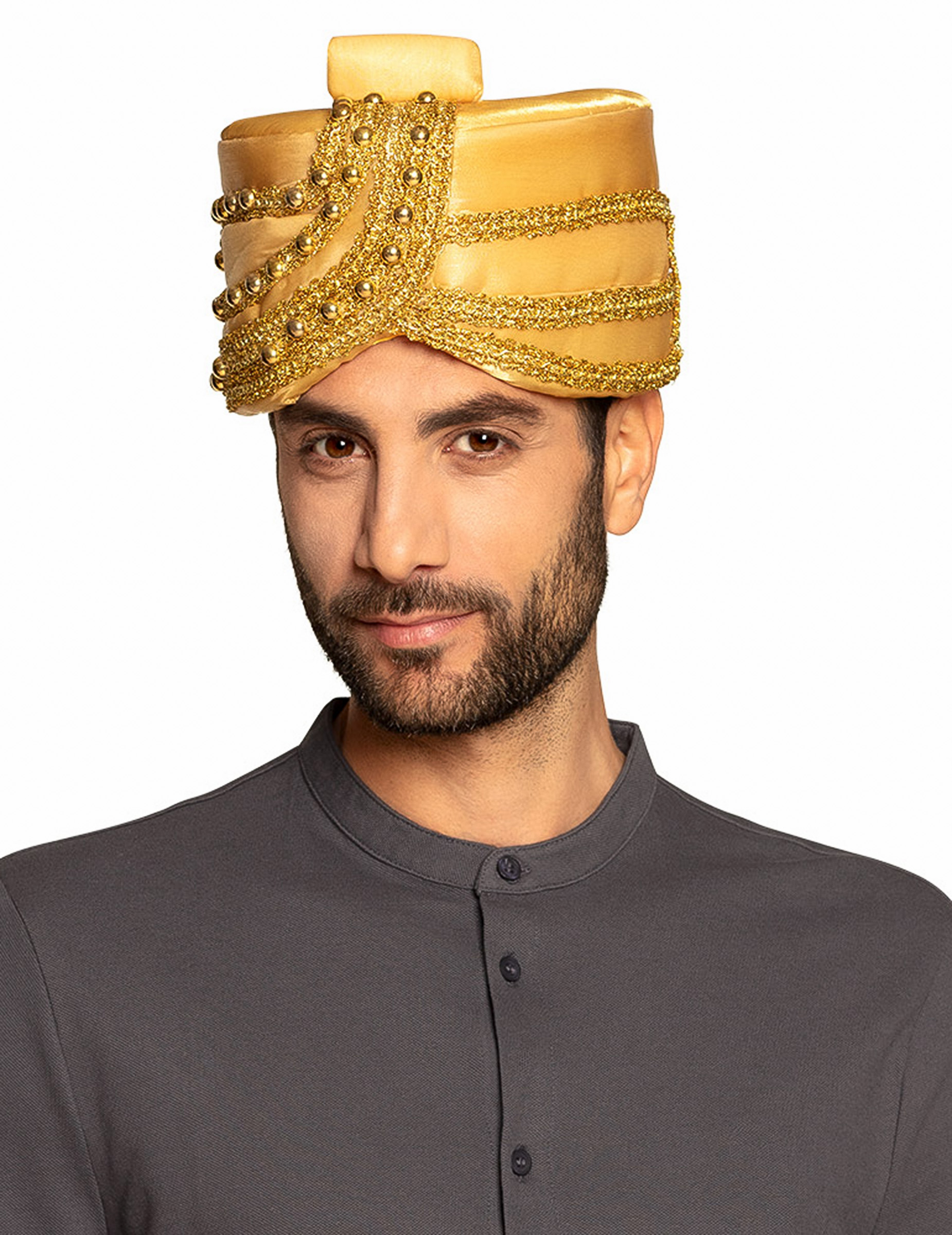 Chapeau sultan doré adulte
