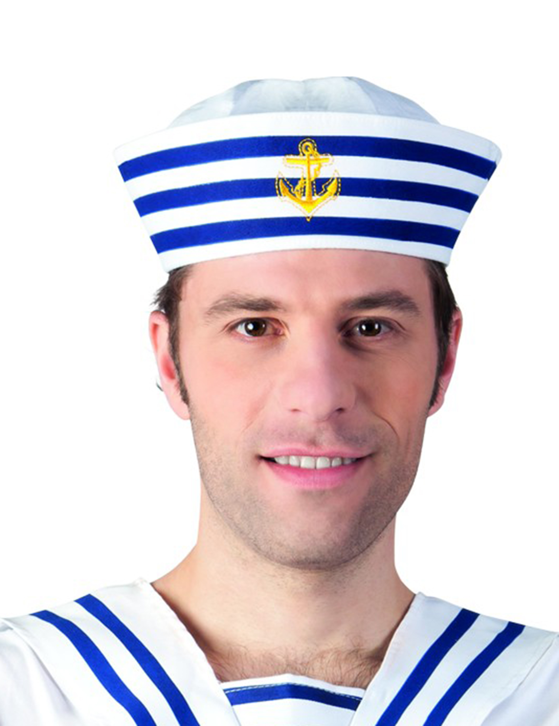 Chapeau marin rayé adulte