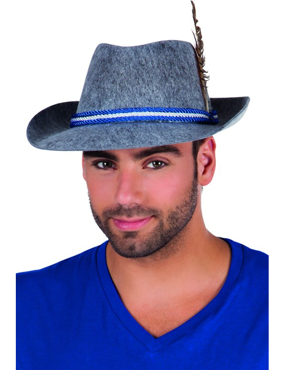 Chapeau tyrolien gris adulte