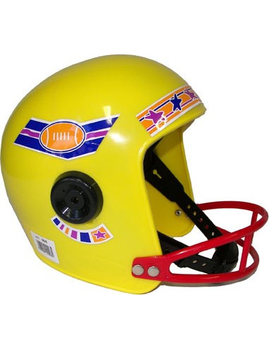 Casque footballeur américain jaune enfant