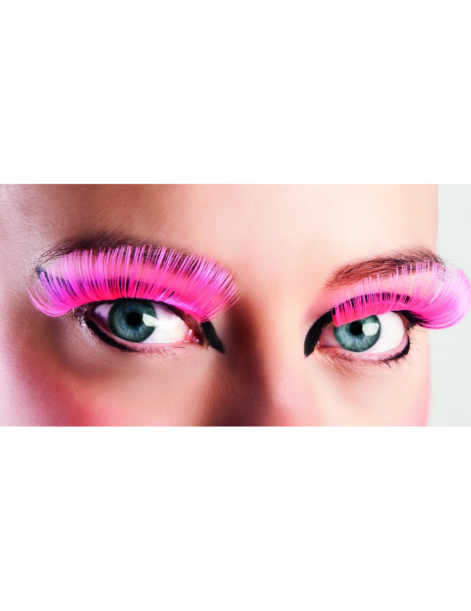 Faux cils longs roses adulte