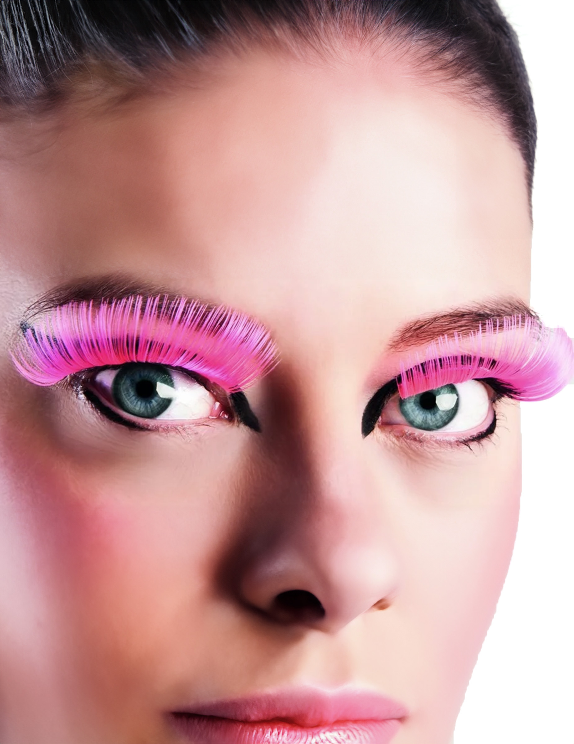 Faux cils longs roses adulte