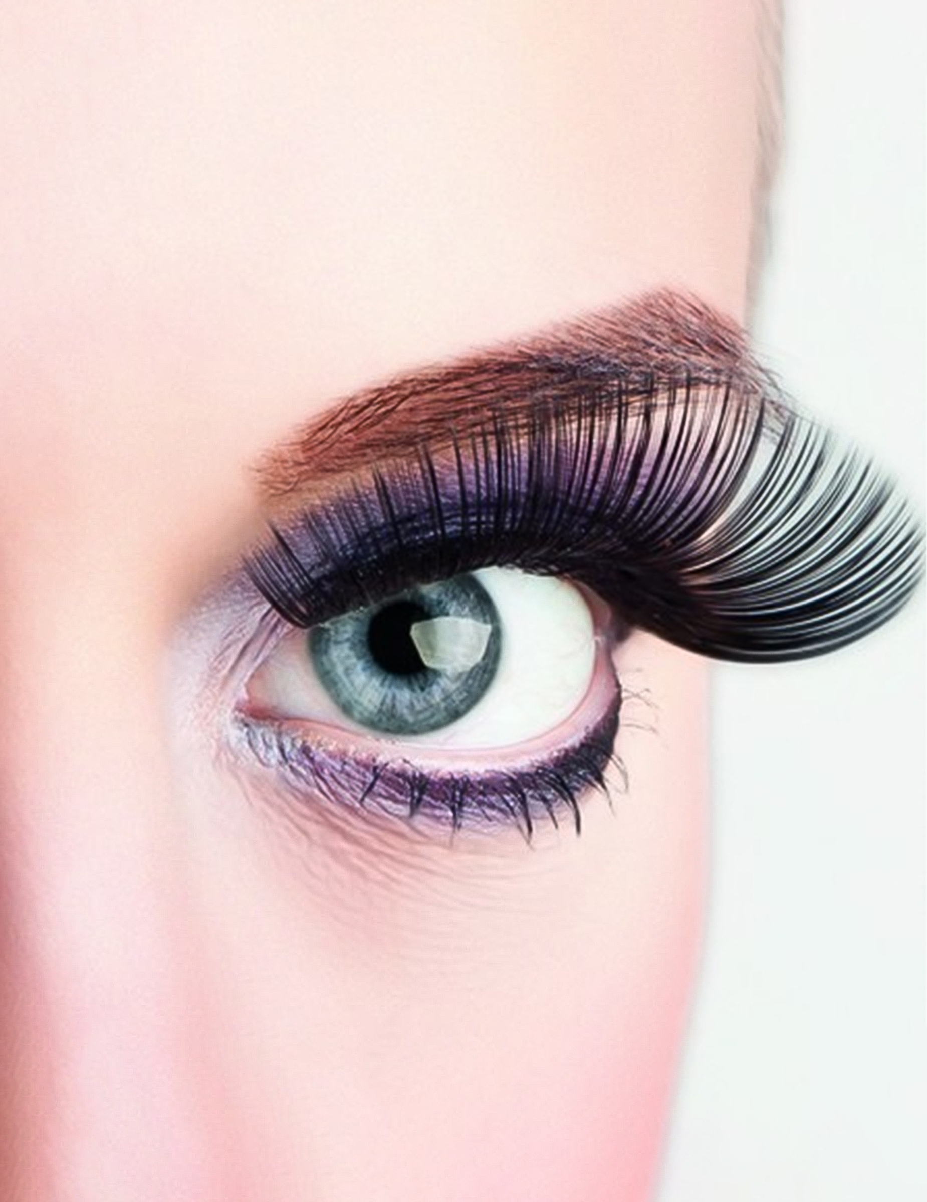 Faux cils longs noirs adulte 2 cm