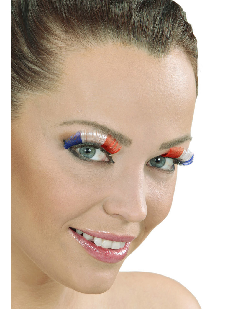 Faux cils courts supporter France adulte