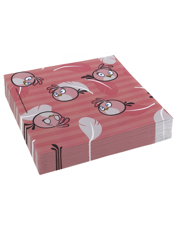 20 Serviettes en papier Pink Bird 33 x 33 cm