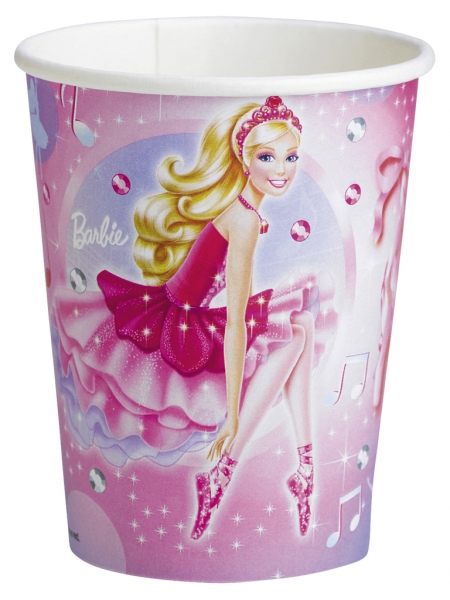 8 gobelets Barbie