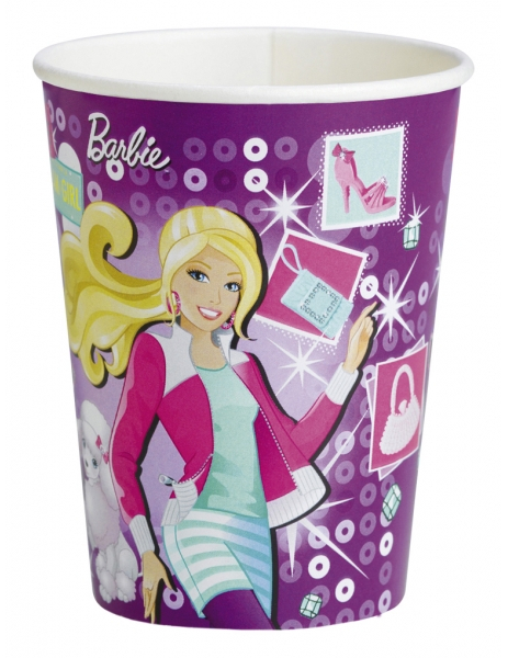 8 gobelets Barbie fashion