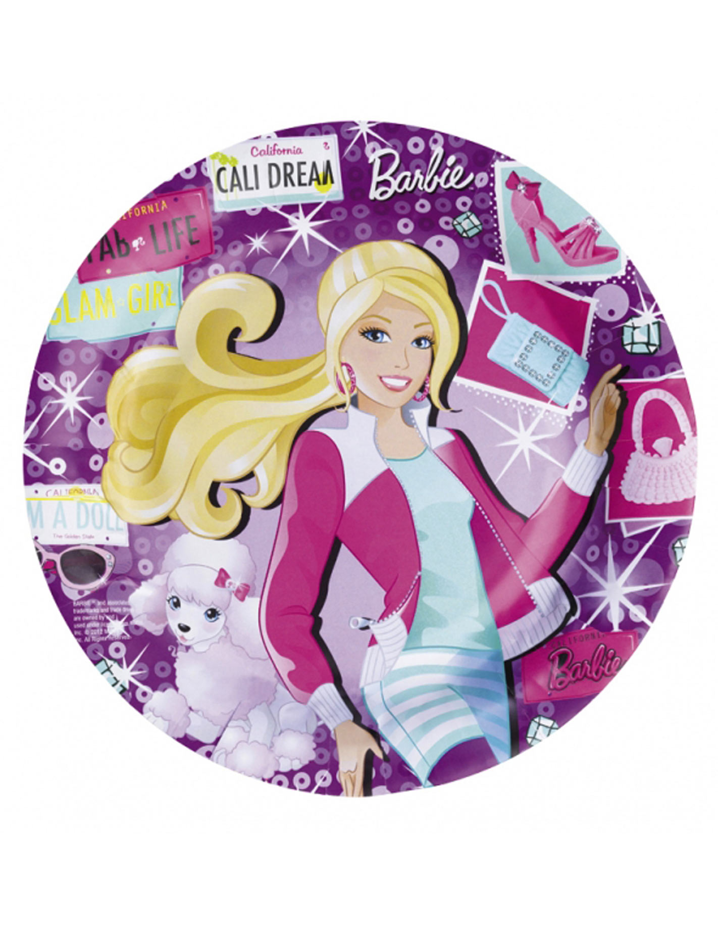 8 assiettes Barbie fashion