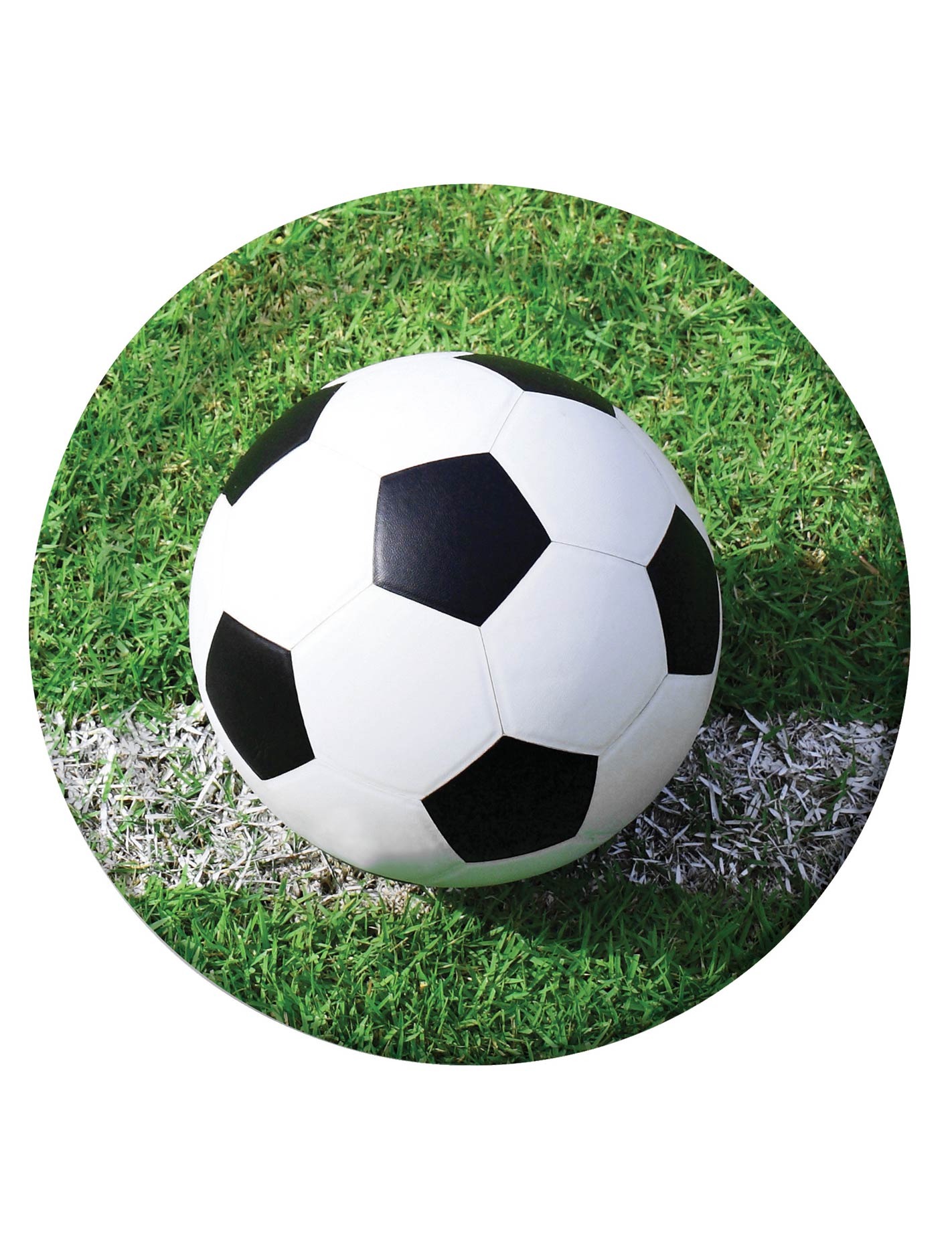 8 Assiettes en carton foot 22 cm
