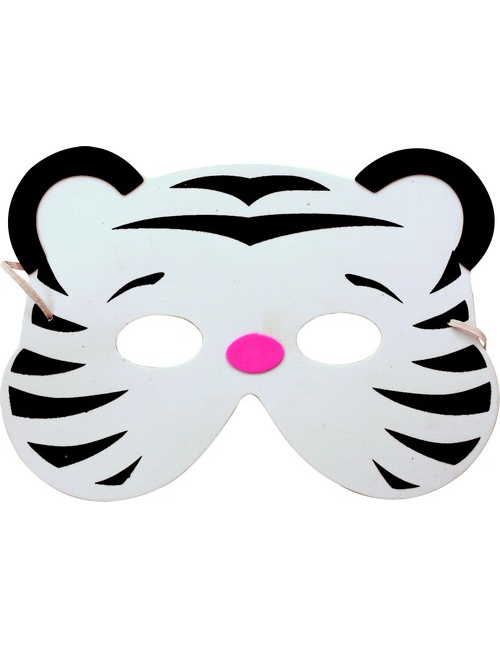 Masque tigre blanc enfant