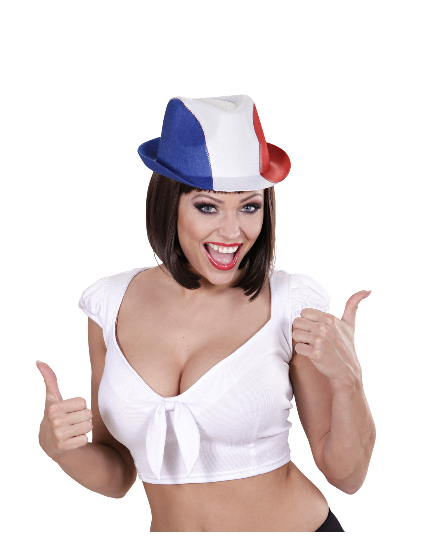 Chapeau borsalino supporter France adulte