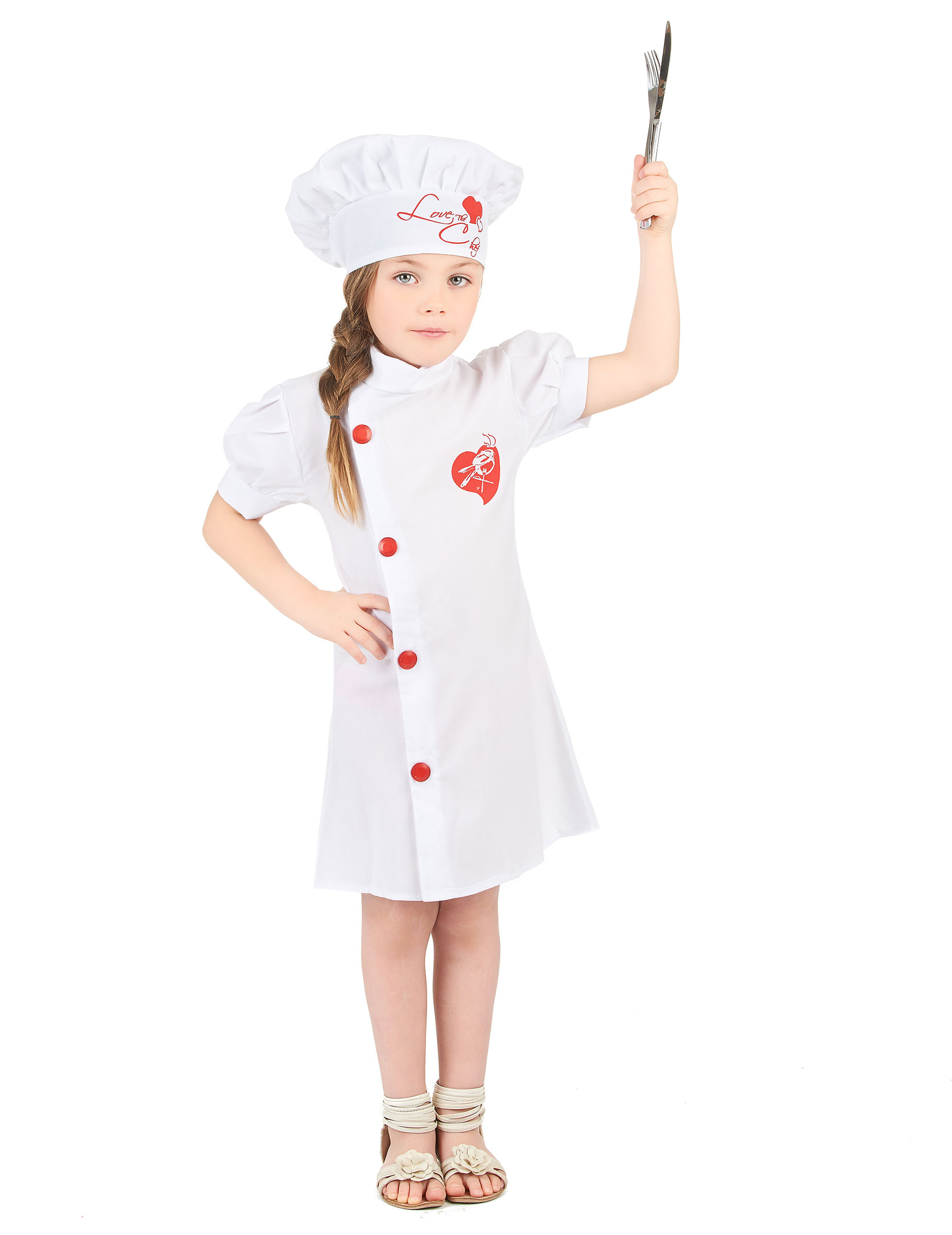 Déguisement chef cuisinier fille