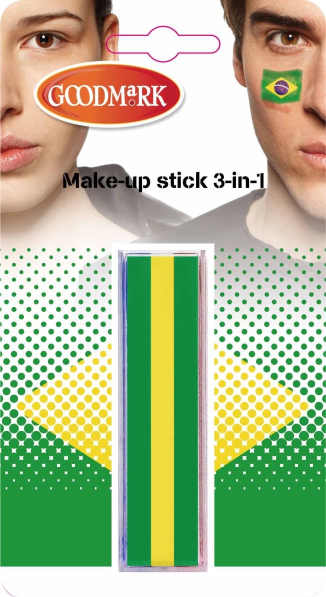Crayon maquillage supporter Brésil