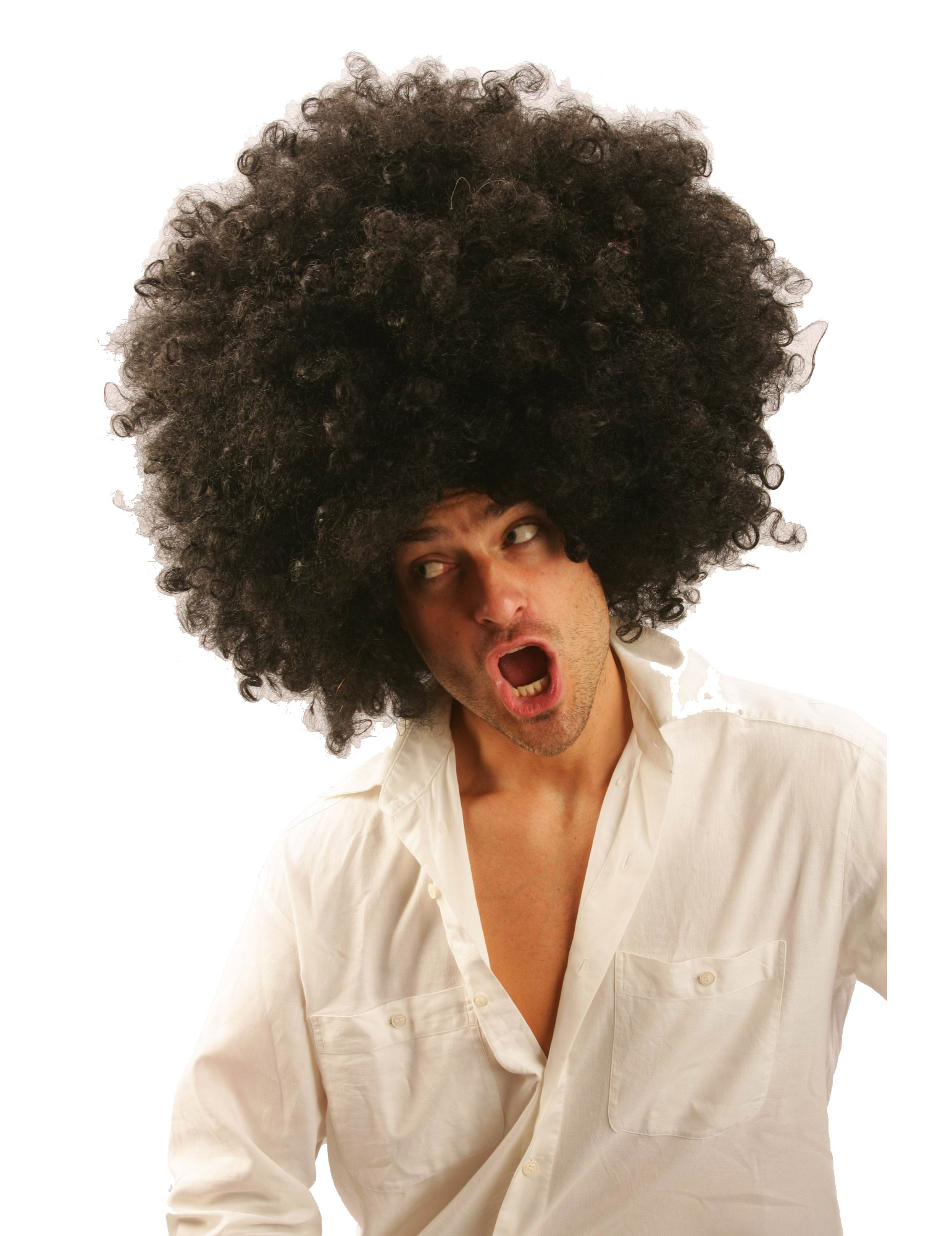 Perruque big afro homme