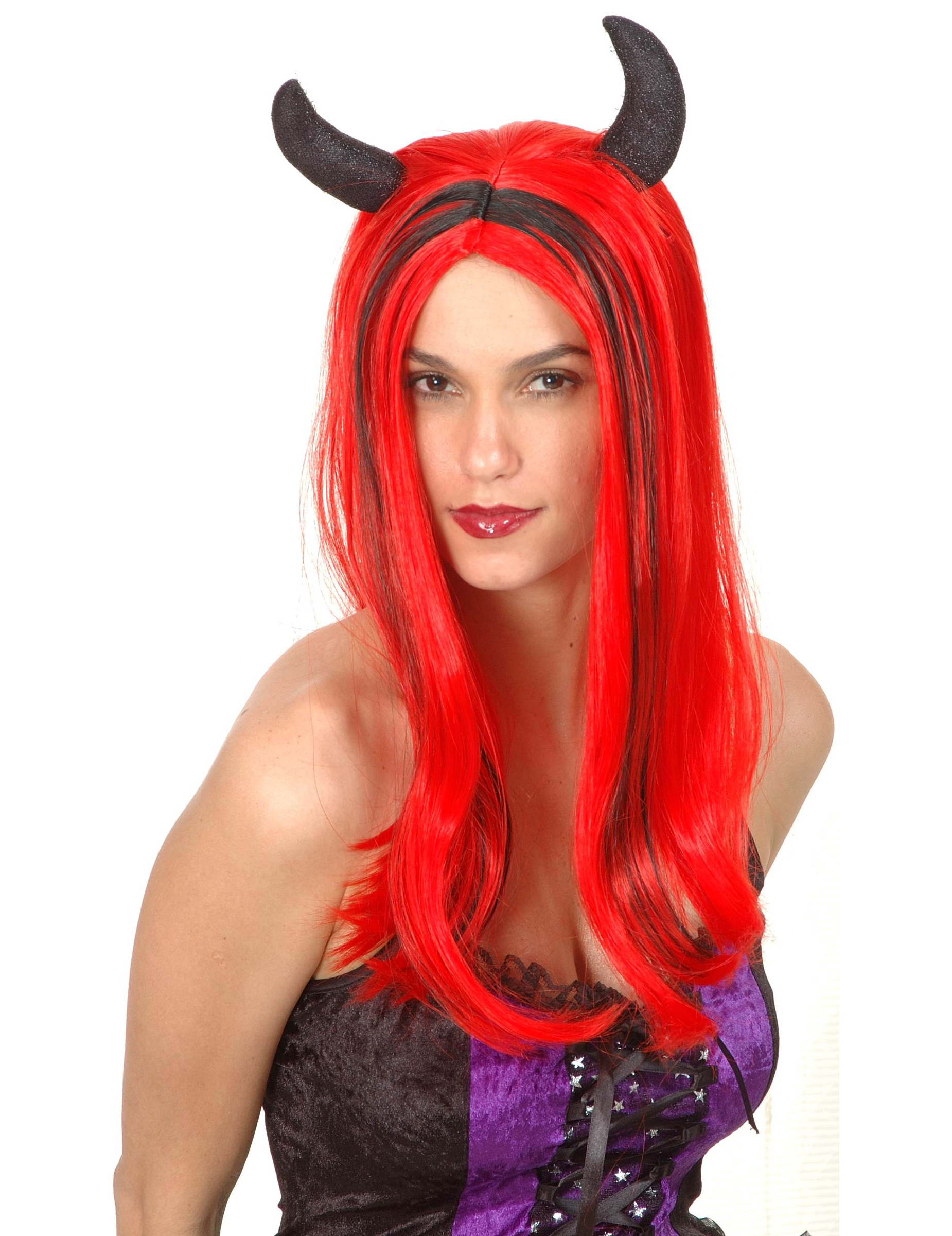 Perruque diablesse femme