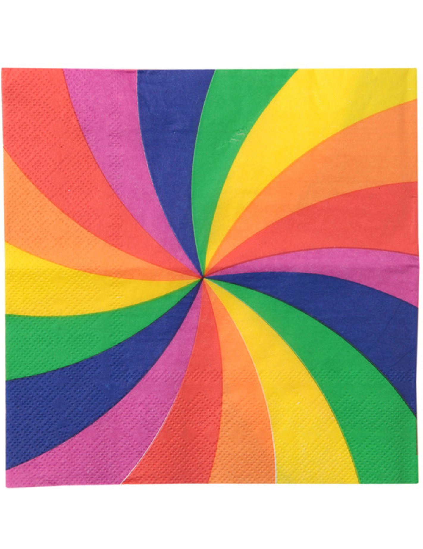 20 Serviettes en papier Arc-en-ciel 33 x 33 cm