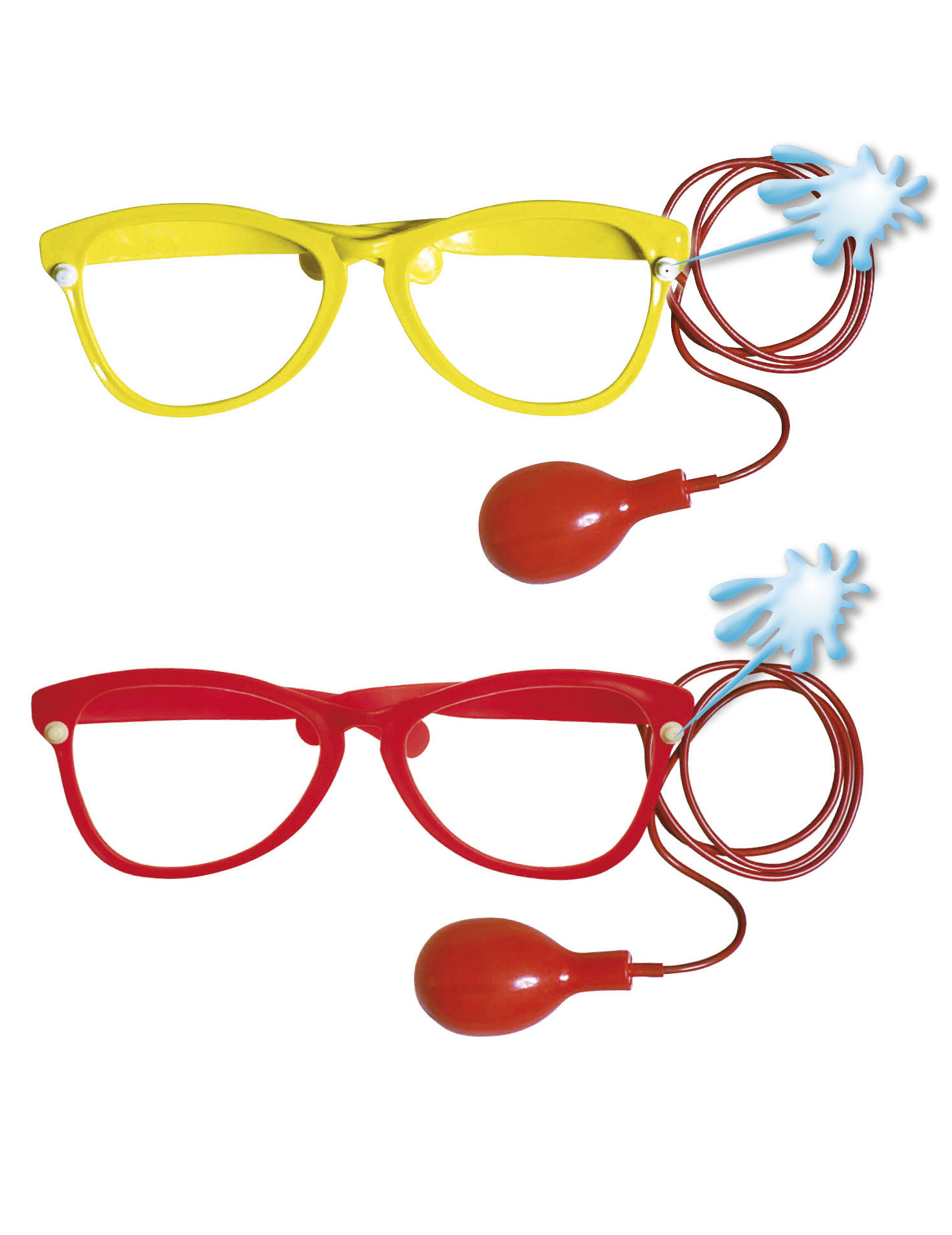 Lunettes géantes arroseuses clown adulte