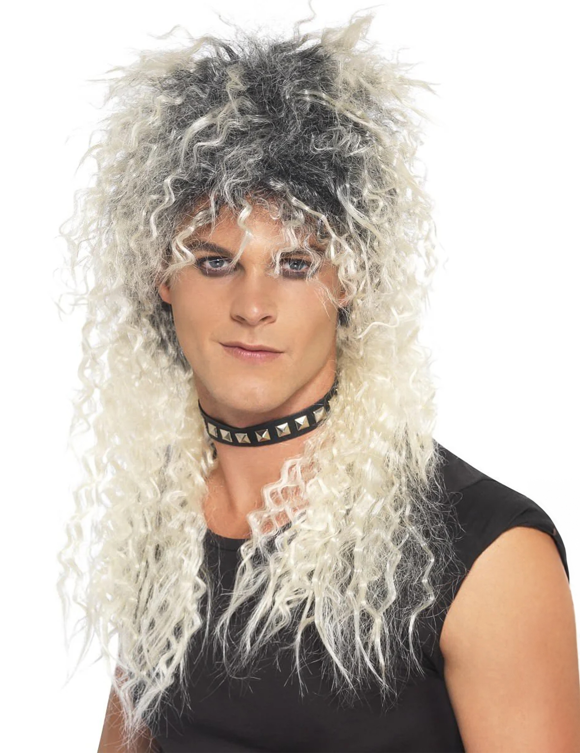 Perruque blonde punk adulte