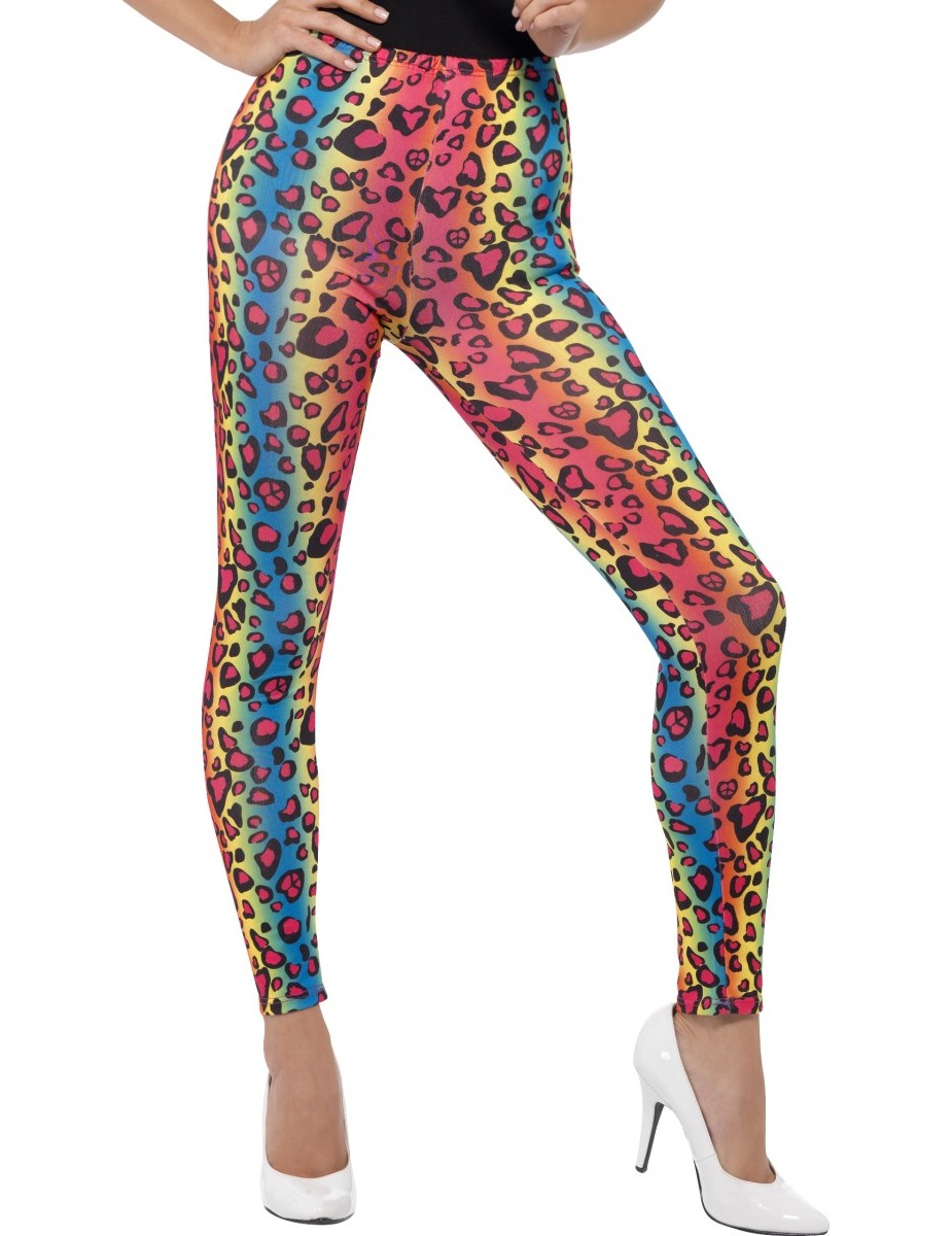 Legging léopard multicolore adulte