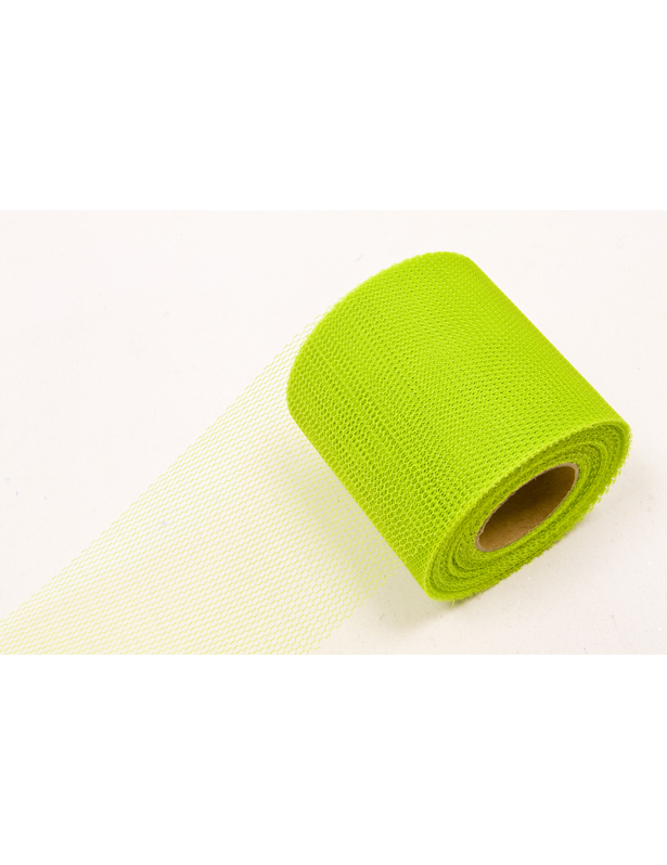 Rouleau de tulle vert anis 20 mètres