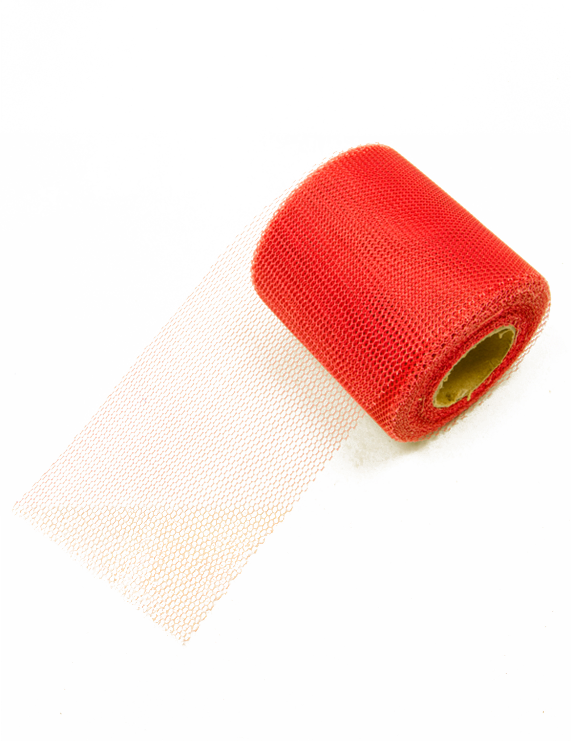 Rouleau de tulle rouge 20 mètres, 8 cm de large