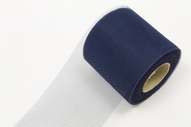 Rouleau de tulle bleu marine 20 mètres
