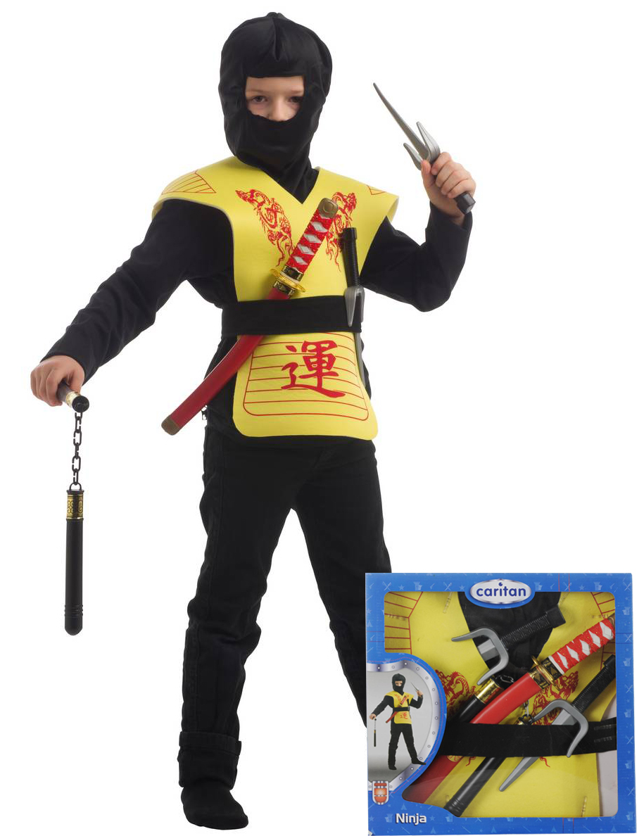 Coffret accessoires ninja jaune