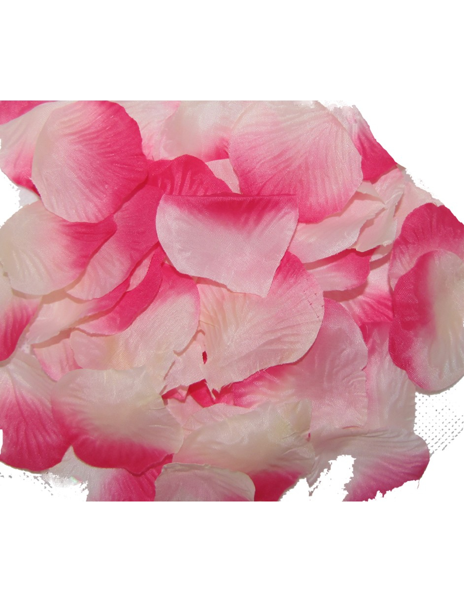 144 Pétales en tissu rose