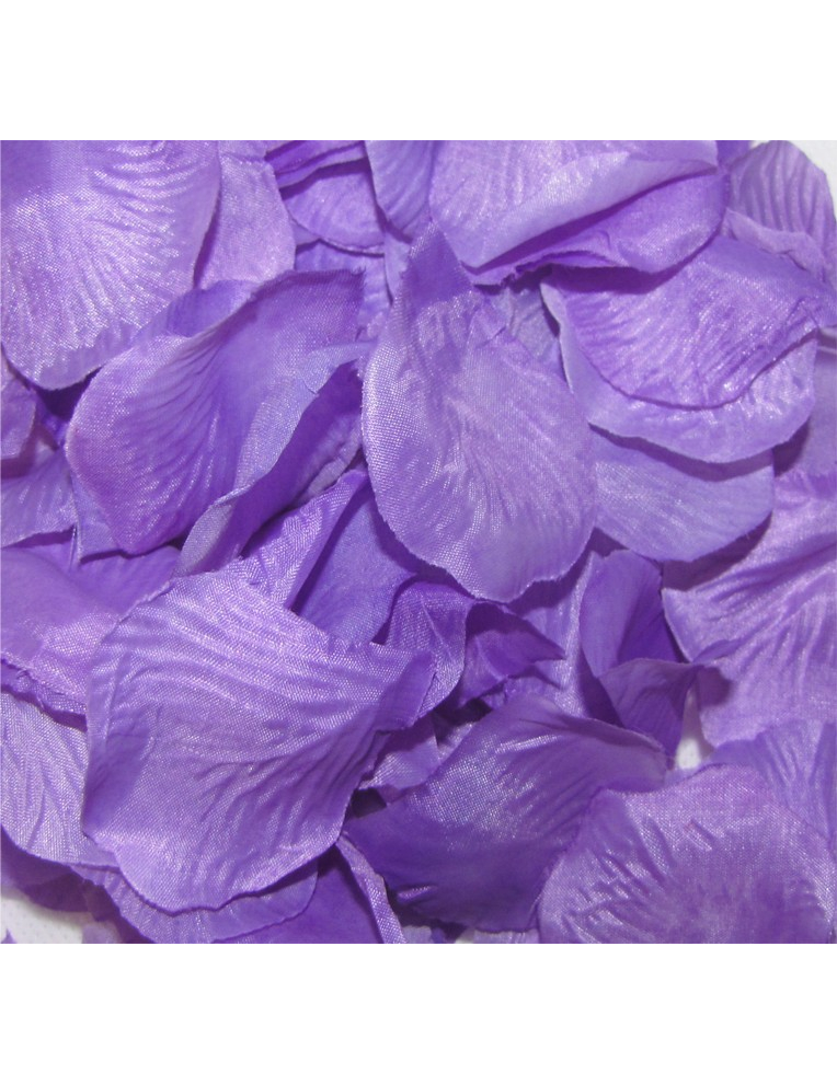 144 Pétales en tissu mauve