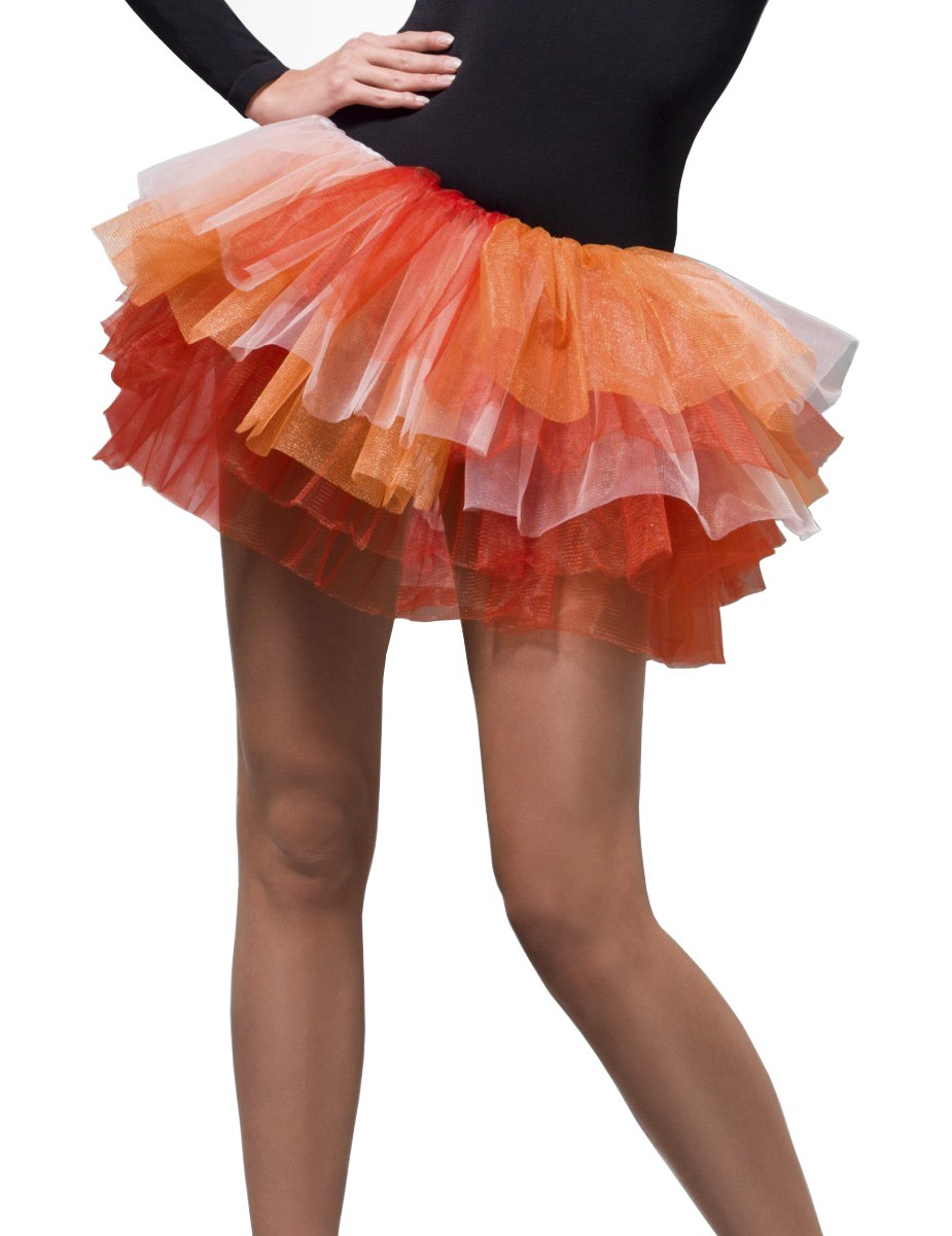 Tutu tricolore couleurs chaudes femme