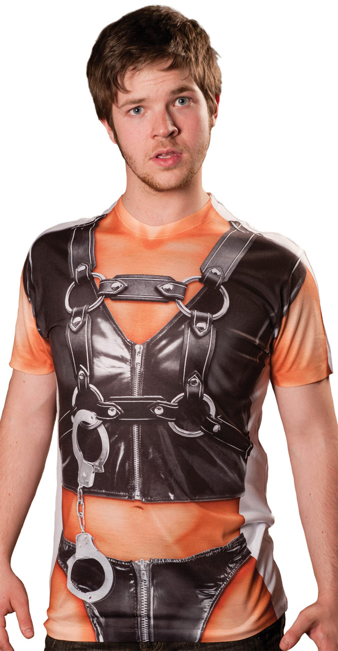 T-Shirt tenue de cuir adulte